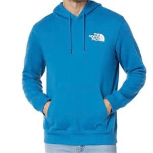 The North Face Hooded Sweatshirt- Large- Blue/White